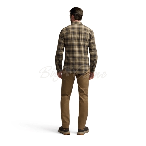 Рубашка SITKA Ashland Lt Wt Flannel Shirt цвет Oak Green Fall Plaid фото 2