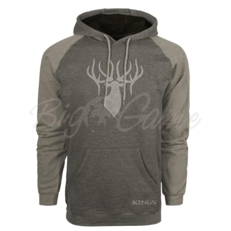 Толстовка KING'S Logo Triblend Fleece Hoodie цвет Natural Grey / Coffee фото 1