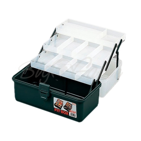 Ящик рыболовный MEIHO Fit Box № 3030 цвет прозрачный / зеленый фото 2