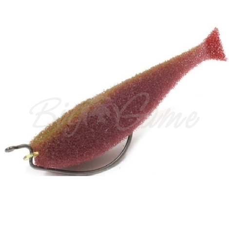 Поролоновая рыбка LEX Classic Fish 12 OF2 BLB (кирпичное тело / салатовая спина / красный хвост) фото 1