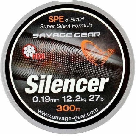 Плетенка SAVAGE GEAR HD8 Silencer Braid 1200 м 0,32 мм цв. зеленый фото 1