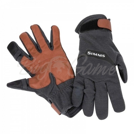 Перчатки SIMMS Lightweight Wool Tech Glove цвет Carbon фото 1