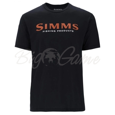 Футболка SIMMS Logo T-Shirt цвет Jet Black фото 1