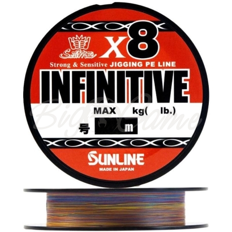 Плетенка SUNLINE Infinitive X8 200 м цв. Многоцветный #0.8 фото 1