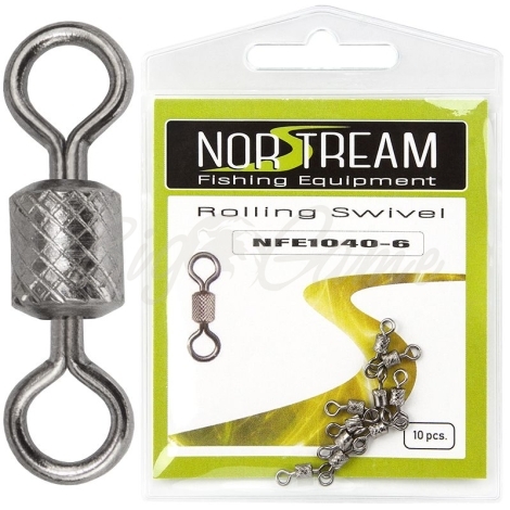 Вертлюг NORSTREAM Rolling swivel 1040 (10 шт.) № 6 фото 1