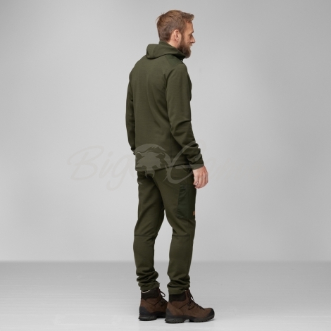 Толстовка FJALLRAVEN Keb Fleece Hoodie M цвет Deep Forest фото 5