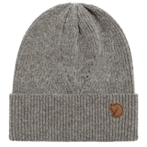 Шапка FJALLRAVEN Directional Rib Beanie цвет Grey фото 1