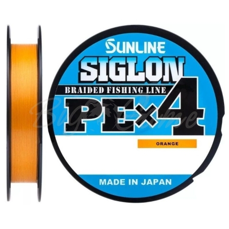Плетенка SUNLINE Siglon PEx4 300 м цв. оранжевый 0,242 мм фото 1
