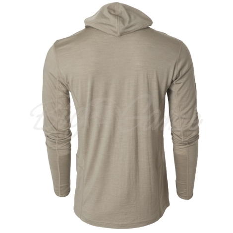 Худи BANDED Base Merino Wool Hoodie 180 г цвет Lt. Chocolate фото 2