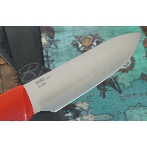 Нож OWL KNIFE Ulula сталь N690 рукоять G10 Красная фото 7