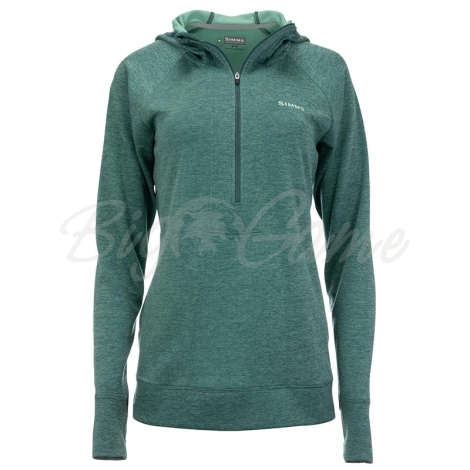 Термокофта SIMMS Women's Bugstopper Hoody цвет Avalon Teal Heather фото 1