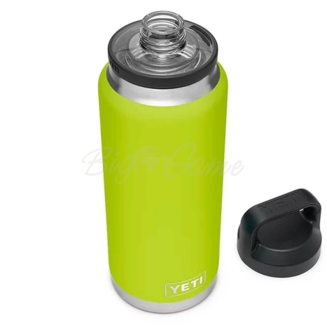 Термос YETI Rambler Bottle Chug Cap 1065 цвет chartreuse фото 4