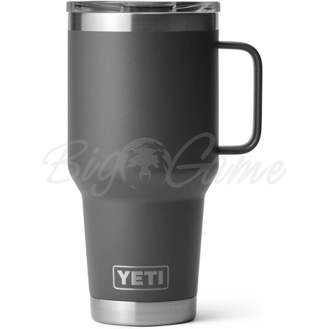 Термокружка YETI Rambler Travel Mug 887 цвет Charcoal фото 4