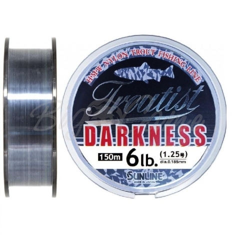 Леска SUNLINE Troutist Darkness 150 м цв. черный 0,219 мм фото 1