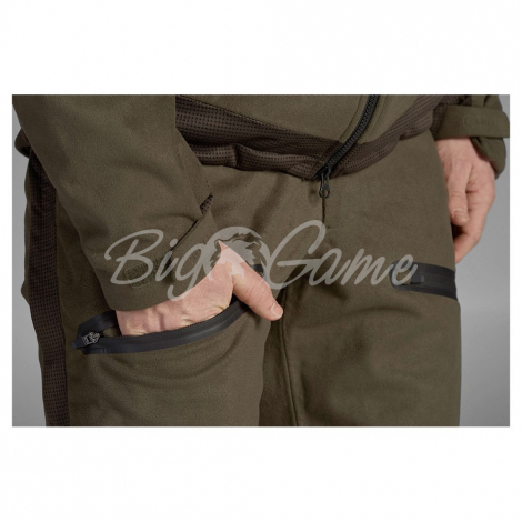 Брюки SEELAND Climate Hybrid Trousers цвет Pine green фото 5