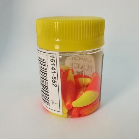 Личинка COOL PLACE Maggot 3,3 см (10 шт.) зап. сыр цв. 02 розовый / желтый фото 2