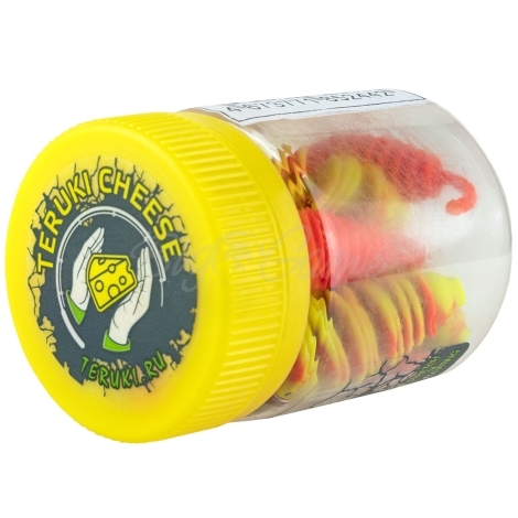 Слаг TERUKI Costa 6,5 см (6 шт.) зап. сыр цв. Chartreuse/Orange фото 2