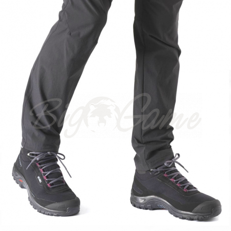 Ботинки SALOMON Shelter CS WP W цвет Black / Ebony / Wine Tasting фото 2