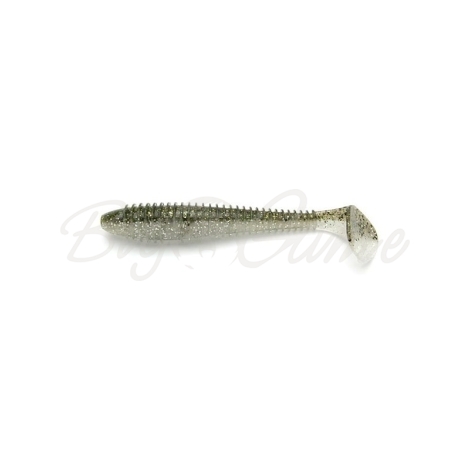 Виброхвост KEITECH Swing Impact FAT 3,8" (6 шт.) цв. #416 Silver Flash Minnow фото 1