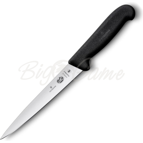 Нож с фиксированным клинком VICTORINOX 5.3703.20 нержавеющая сталь рукоять Полипропилен цв. Черный фото 1