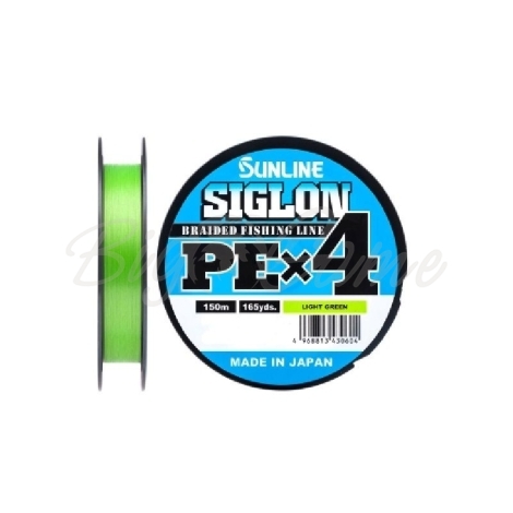 Плетенка SUNLINE Siglon PEx4 300 м цв. светло-зеленый 0,171 мм фото 1