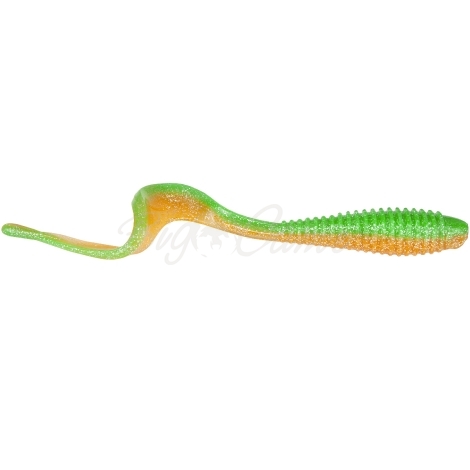 Твистер NORSTREAM Tricky Tail 9" цв. 02 Green-Orange фото 1
