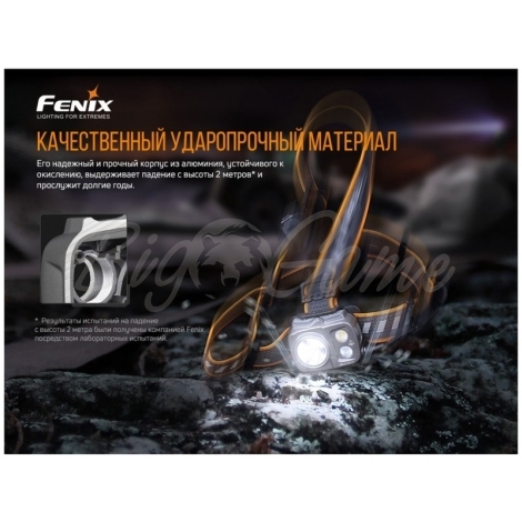 Фонарь налобный FENIX HP16R цвет черный фото 2