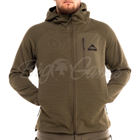 Толстовка SKRE Grid Lite Jacket цвет Olive Green фото 5