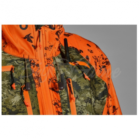 Куртка SEELAND Vantage jacket цвет InVis green / InVis orange blaze фото 4