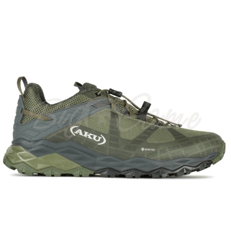 Кроссовки треккинговые AKU Flyrock GTX цвет Grey / Green фото 5