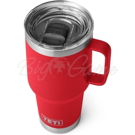 Термокружка YETI Rambler Travel Mug 887 цвет Rescue Red фото 2