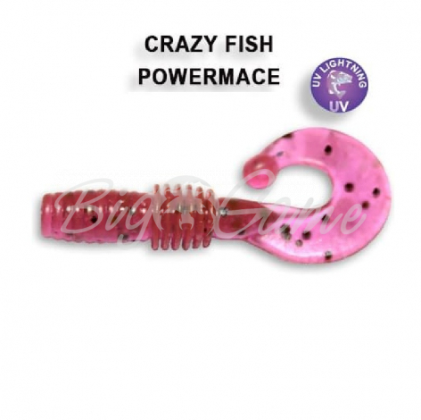 Твистер CRAZY FISH Power Mace 1,6" (8 шт.) зап. креветка, код цв. 13 фото 1