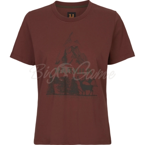 Футболка HARKILA Nature S/S T-Shirt Women цвет Hot Chocolate фото 1