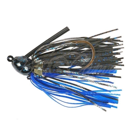 Бактейл STRIKE KING Bitsy Bug mini jig 5,25 г (3/16 oz) цв. black / blue фото 1