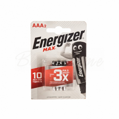 Батарейка ENERGIZER MAX Alk E92/AAA BP2 фото 1
