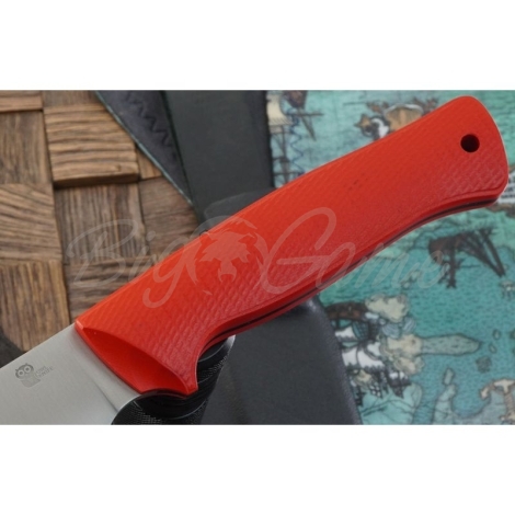 Нож OWL KNIFE Ulula сталь N690 рукоять G10 Красная фото 8