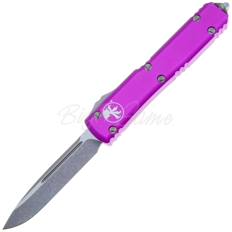 Нож автоматический MICROTECH Ultratech S/E M390, рукоять алюминий, цв. фиолетовый фото 1