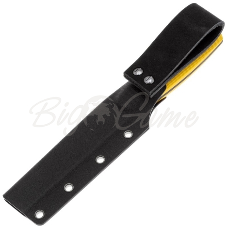 Нож с фиксированным клинком OWL KNIFE Barn сталь Elmax рукоять стеклотекстолит G10 цв. Желтый фото 3