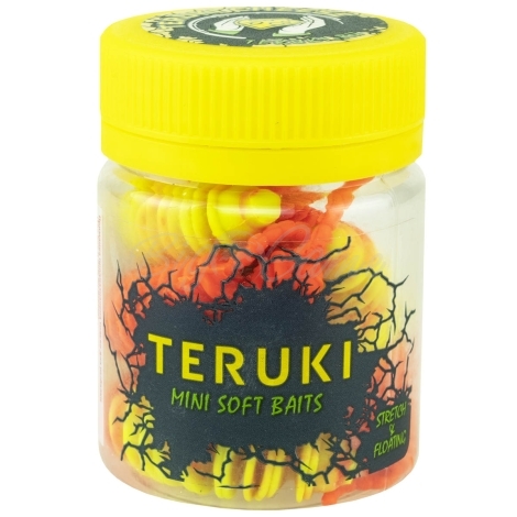 Слаг TERUKI Costa 6,5 см (6 шт.) зап. сыр цв. Chartreuse/Orange фото 3