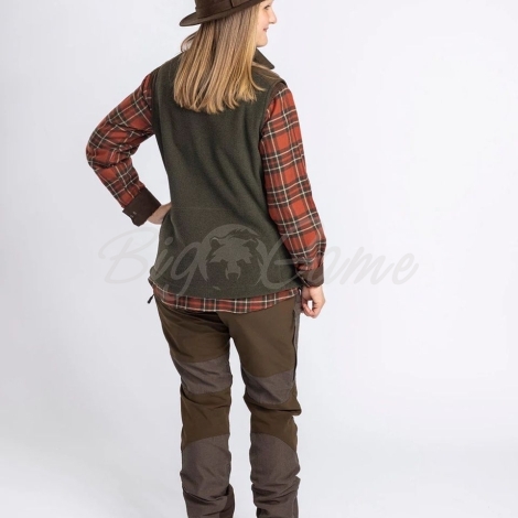 Жилет PINEWOOD WS Smaland Forest Fleece Vest цвет Hunting Green фото 2