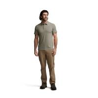 Поло SITKA Essential SS Polo цвет Oak Heather превью 8