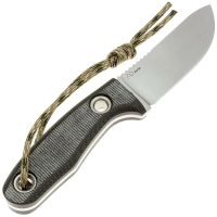 Нож с фиксированным клинком FOX KNIVES Viator сталь D2 рукоять Микарта цв. Черный