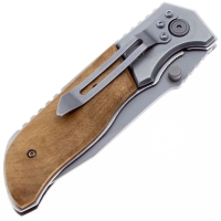 Нож складной полуавтоматический BOKER Forest Ranger сталь 7Cr17MOV рукоять Дерево цв. Коричневый превью 5