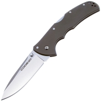 Нож складной полуавтоматический COLD STEEL Code-4 Clip Point сталь CPM S35VN рукоять Алюминий цв. Серый