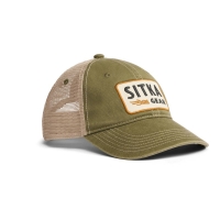 Бейсболка SITKA Heritage Patch Vintage Trucker цвет Olive Green