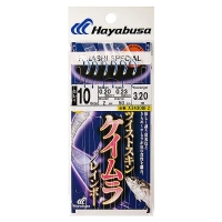 Оснастка готовая HAYABUSA Sabiki F2 3,2 м 0,23 мм цв. uv purple кр. № 10 цв. blue