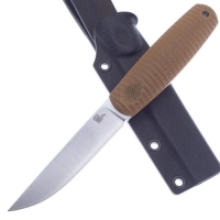 Нож с фиксированным клинком OWL KNIFE Barn сталь Elmax рукоять стеклотекстолит G10 цв. Песчаный превью 2
