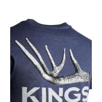 Футболка KING'S Whitetail Shed Tee цвет Heather Denim превью 2