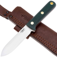 Нож ЮЖНЫЙ КРЕСТ Кефарт mini конвекс Сталь VG10 рукоять Микарта изумруд/насечка превью 4