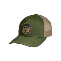Бейсболка KING'S Shield Patch Hat цвет Army Olive / Tan